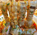 生腌皮皮虾，肉质清甜，一吸脱骨
